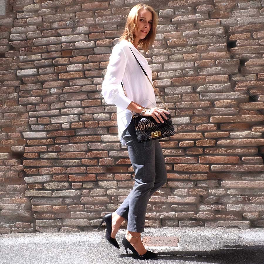 FURLA MIMI 1033480 TONI NATURALI+NERO