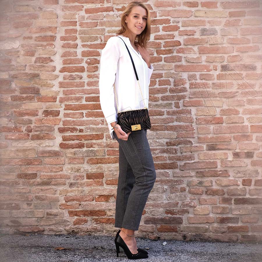 FURLA MIMI 1033506 TONI NATURALI+NERO