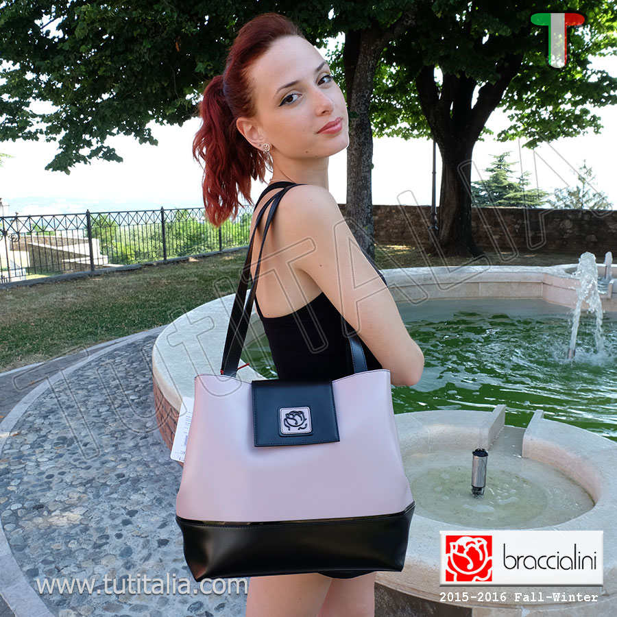 Braccialini B10045 Astoria Nero/Rosa